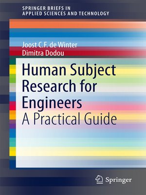 cover image of Human Subject Research for Engineers